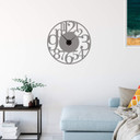 Wandtattoo XXL Modern + Wanduhr - 70x70 cm