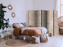Paravent, Raumteiler freistehend, Trennwand - Desert Nights - Ornamented Persian Carpet in Muted Col
