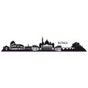 Wallsticker Skyline over Rom