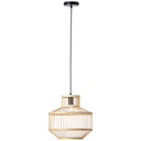 Pendelleuchte Philipp, braun, 120 x 35 cm, Bambus Pendellampe