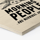 Sekskantet træ I hate morning people - Magnusson