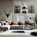 Sticker mural Ireland - Cerf noir