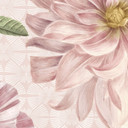Fototapeta w kwiaty dalie shabby chic różowa - Bloomery Decor