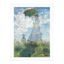 Plakat Monet - Kobieta z parasolem - Madame Monet i jej syn