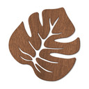 Wood Art Mahogany - Leaf Monstera 01