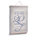 Poster Heute sauf ich bis 2,0 Kamille