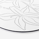 Tableau sur alu-Dibond rond 1X Studio - Dessin au trait Floral