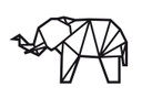 Sticker mural éléphant origami