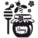 Wandtattoo Honigtopf