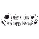 Wallsticker - A messy kitchen
