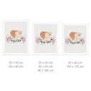 Plakat Together Sisterhood Floral Hands