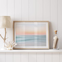 Plakat Abstrakcyjne Fale Morskie Pastel - Botha