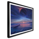Plakat krajobraz z ziemią i galaktyką - Aenami