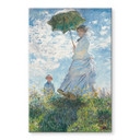 Glasbillede - Monet - Kvinde med parasol - Madame Monet og hendes søn