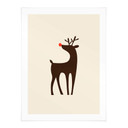 Plakat Kubistika - renifer Rudolf