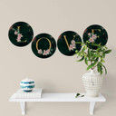 Muursticker Letters Ronde Bloemen - per stuk