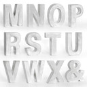 Lettres décoratives en béton - Lettres de l'alphabet (unitaire)