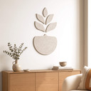 Decori in feltro - Foglie nel vaso con funzione acustica