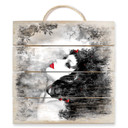 Obraz drewniany Czarny motyl Imago - 40x41,5 cm