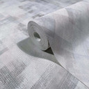 Tapeta z włókniny w graficzne geometryczne pasy, matowa, niebiesko-szara
