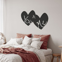 Sticker mural - You and Me