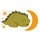 Muursticker Dino onder de Sterren