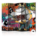 Rumdeler - Graffiti - City cinema , 5-delt - 225x172 cm