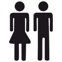 Sticker mural - Her His + 3 crochets