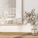 Wallsticker Spiegel Sticker Less Drama more sparkle