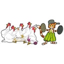Wandtattoo Pettersson und Findus - Findus der Erschrecker