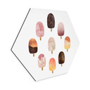 Hexagone - alu-Dibond Fredriksson - Variation de glace
