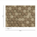 Geometrisk GraphicBlocks2 beige brun - non-woven tapet Designwalls 2 - 2,55 x 3,5 m