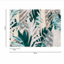 Floral GreenPalmetapet i grøngrå - non-woven tapet Designwalls 2 - 2,55 x 3,5 m