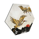 Hexagone - alu-Dibond SpaceFrog Designs - Grues d'or