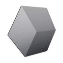 3D Hexagon Alu-Dibond - Sølv