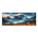 Wandbild Herbstliche Landschaft am Gipfel Triglav in den Julischen Alpen - Panorama - Alu-Dibond