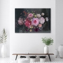Canvasbillede, Vintage blomsterbuket