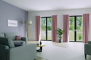 Homing Fertigschal mit verdeckten Schlaufen Galdin rose -  2,45 x 1,4 m