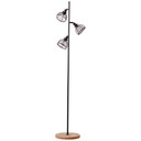 Stehleuchte Annelie, braun, 153,5 x 38 cm, Holz Stehlampe