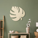 Poplar wood art - Monstera leaf 03