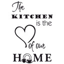 Muursticker The kitchen is...