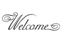 Sticker mural - Welcome 4 + 4 crochets