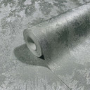 Tapeta z włókniny o wyglądzie betonu i metalu, nowoczesny połysk w kolorze srebrnym 