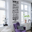 Wandtattoo Wir sind eine tolle Familie