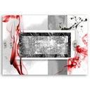 Canvasbillede, Abstrakt 3D rød