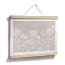 Plakat z kwiatami w kolorze beżowym - Bloomery Decor