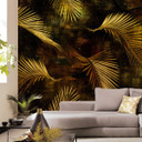 Guido Maria Kretschmer Fotobehang Art Edition Glossy Palms Gold