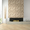 Ikke-vævet tapet i beige gipslook illusion 3D-look striber moderne industrielt look 