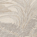 Designerfleecetapet med fine blade i beige-creme - stilfuldt tapet