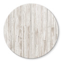 Plateau de table en verre - Shabby Chic effet bois - Rond